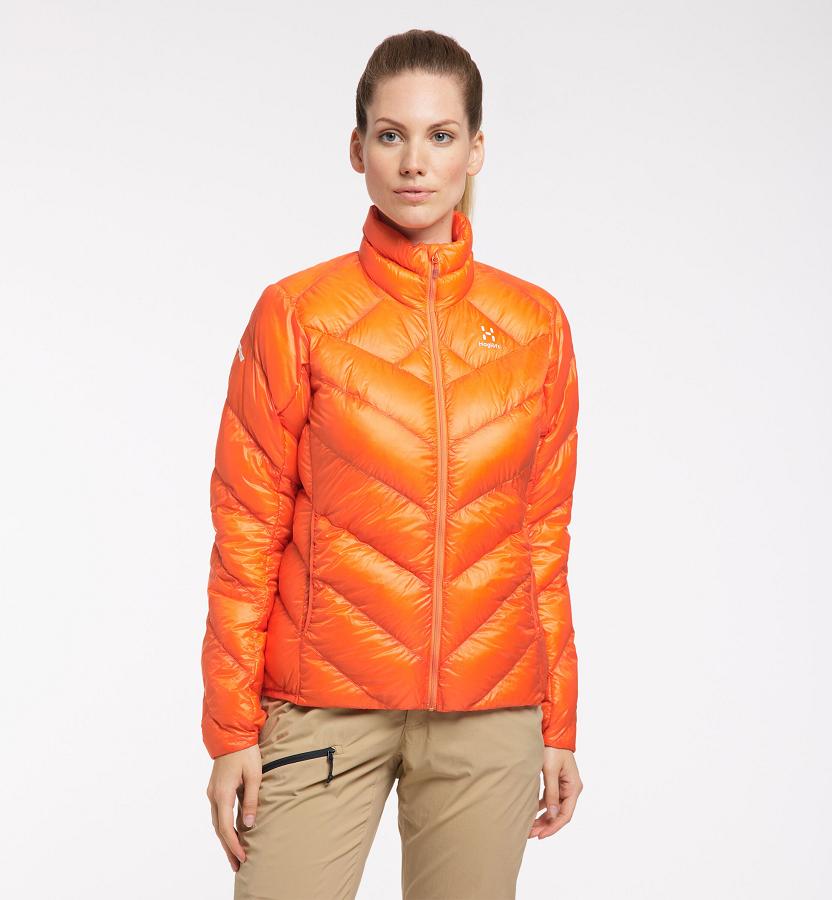 Haglöfs L.I.M Essens Down Jacket Orange For Womens XMQOF4582 Australia